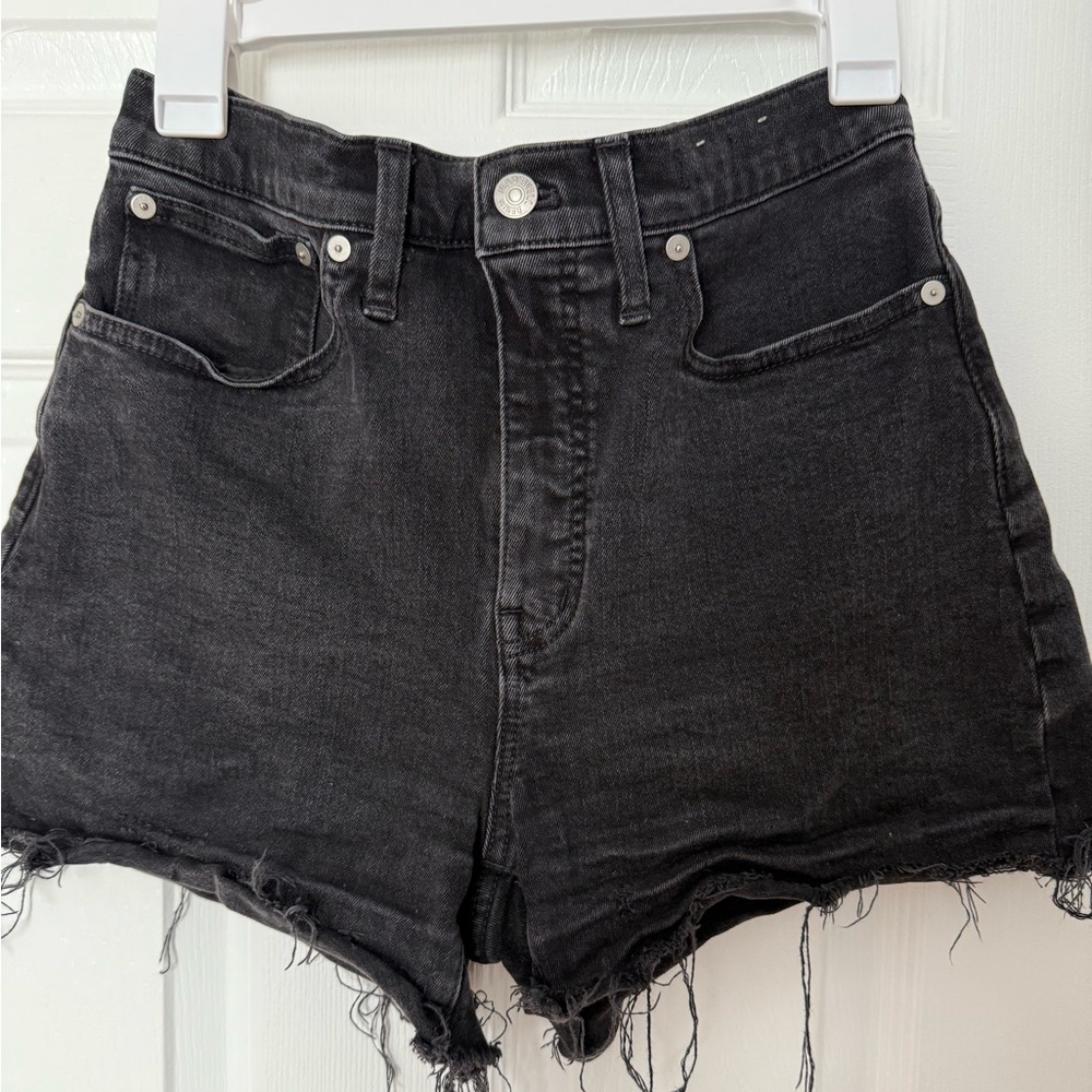 Madewell Black Jean Shorts